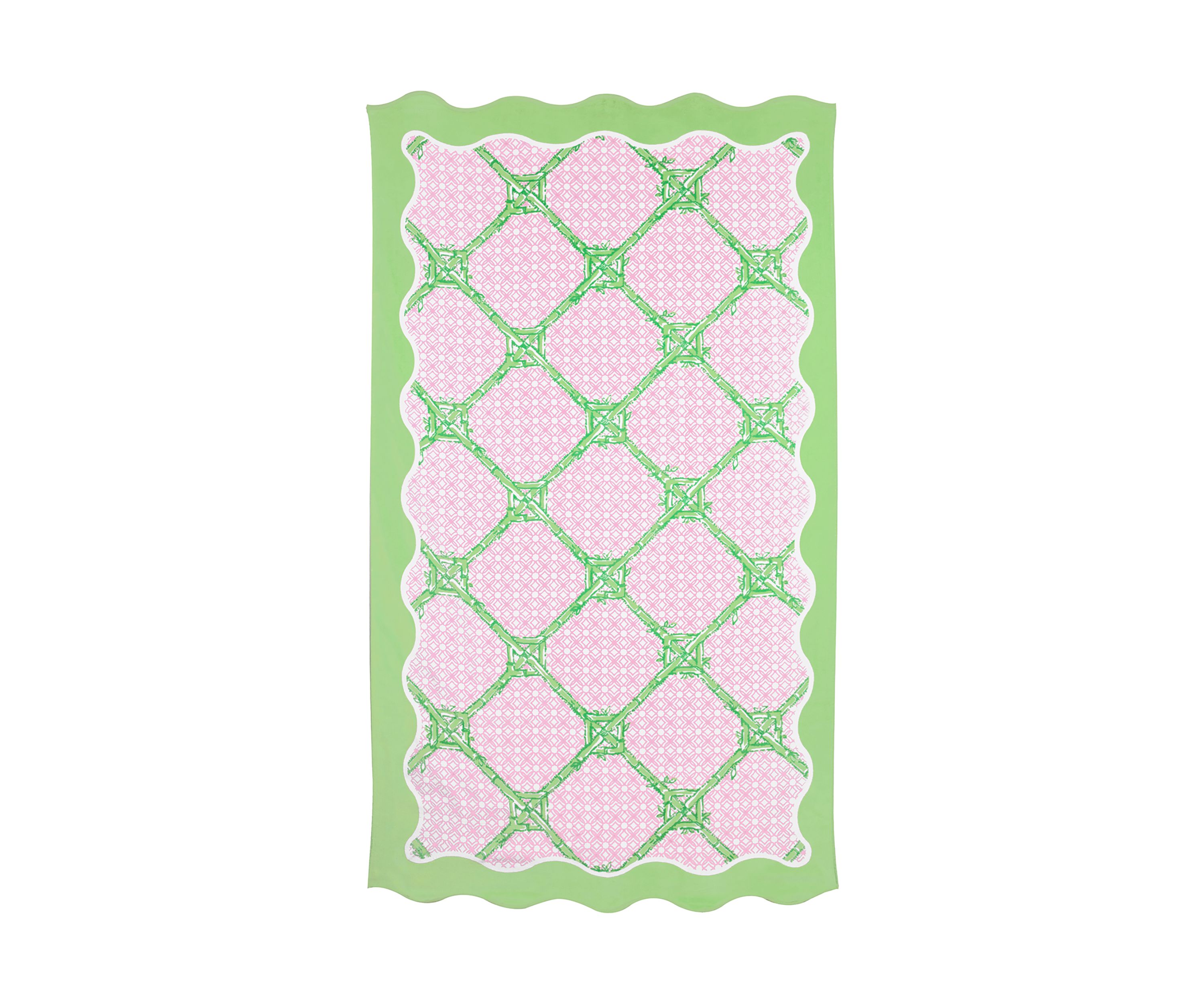 Butterfly Trellis Scalloped Beach Towel