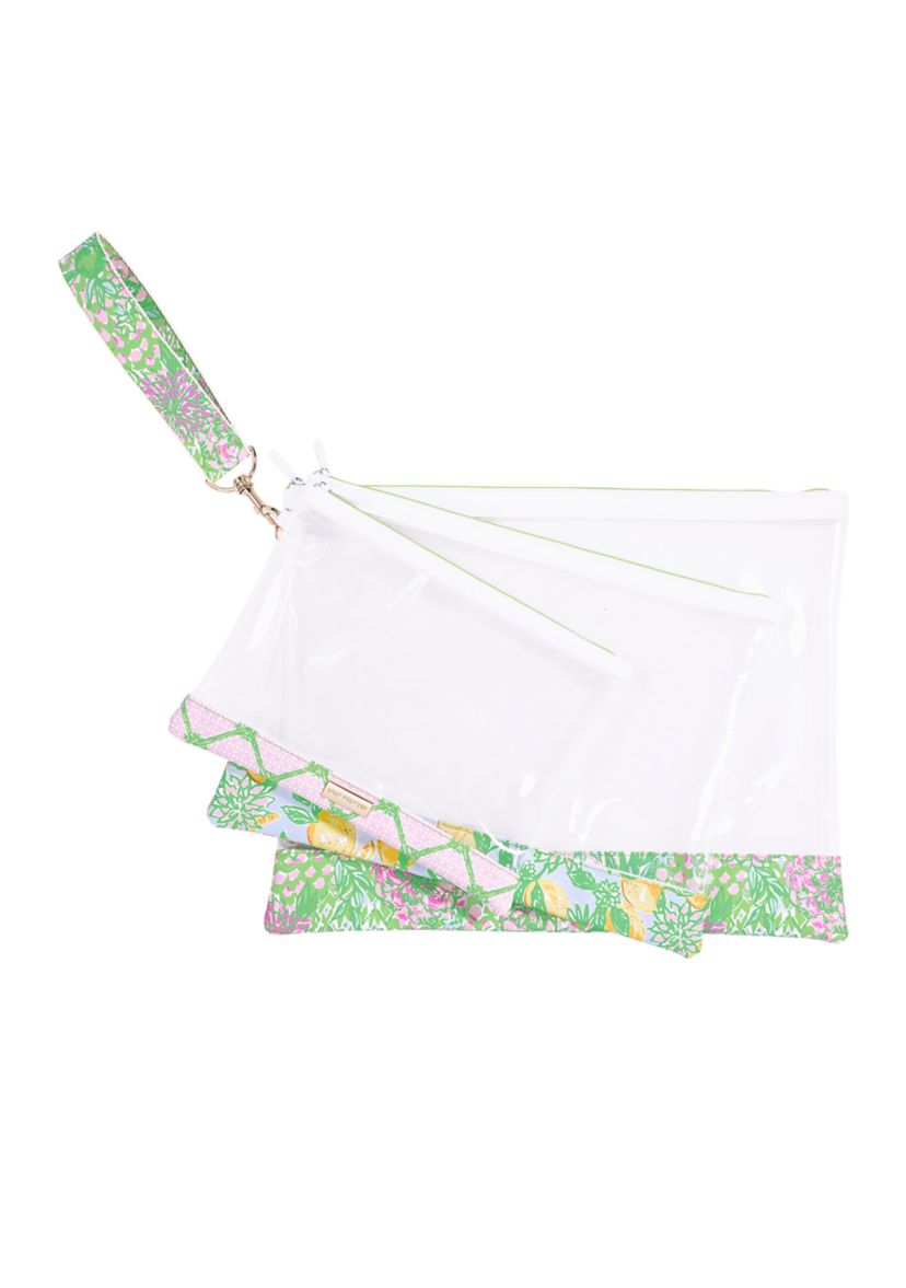 Carryall Trio Pouch Set, Lime Feeling Good