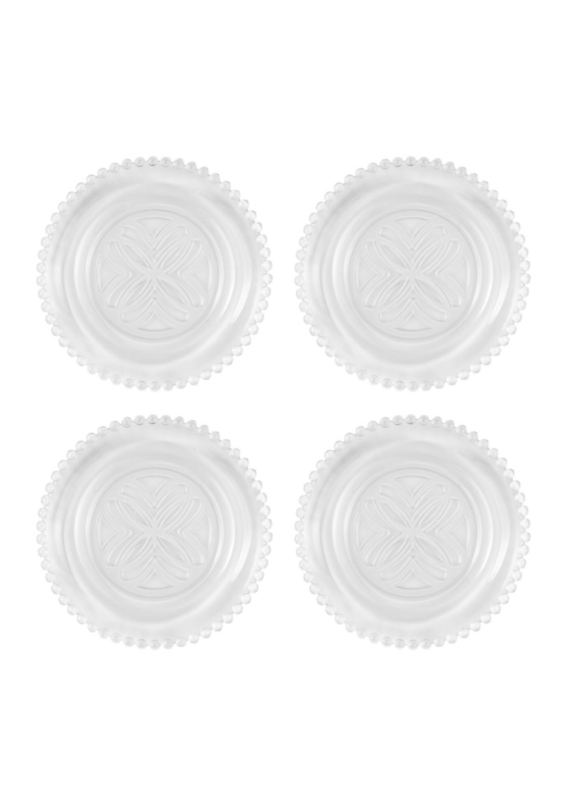 Glass Appetizer Plate Set