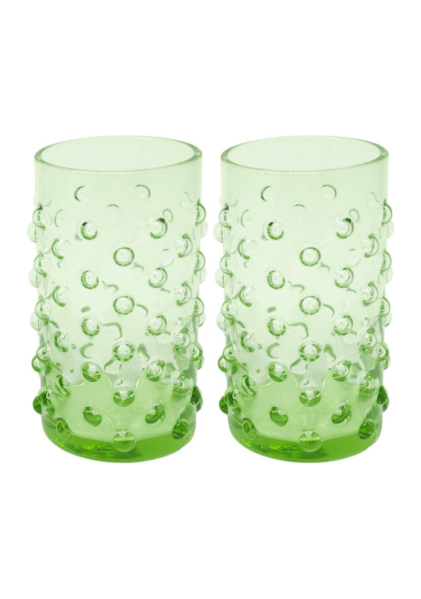 High Ball Glass Set, Jade Lime