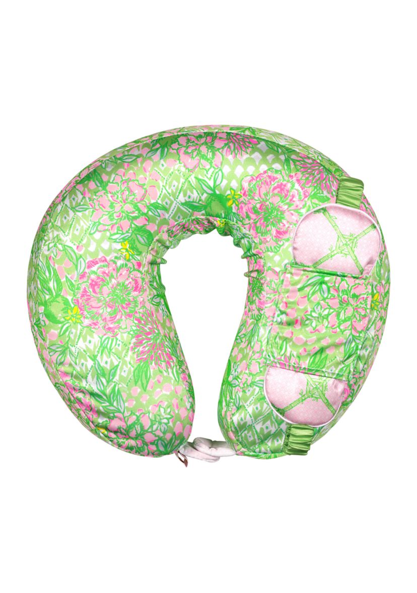 Neck Pillow and Eye Mask, Lime Feeling Good