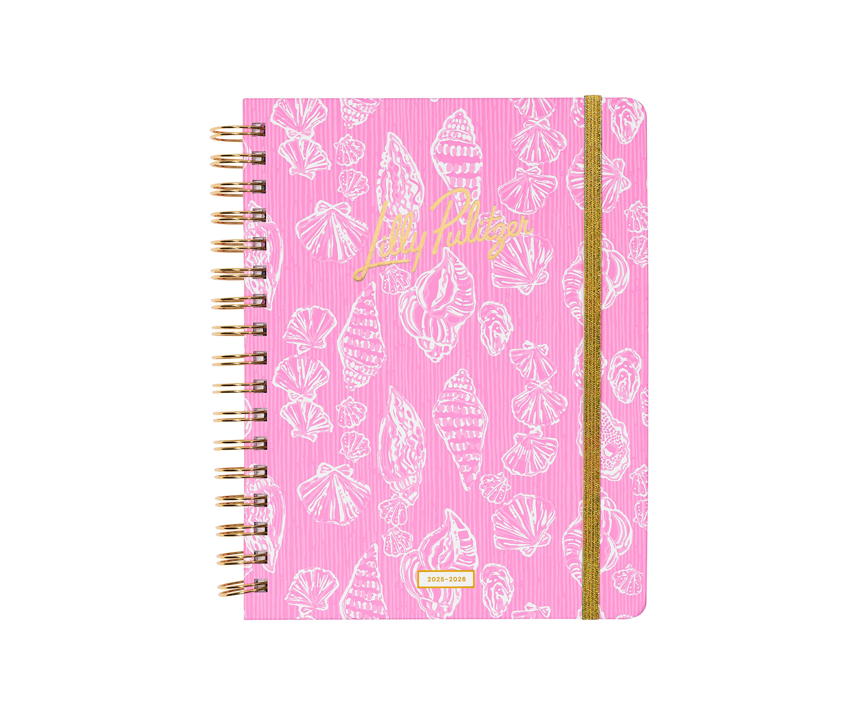 Rousseau Pink Cute as Shell Large 17 Month Agenda