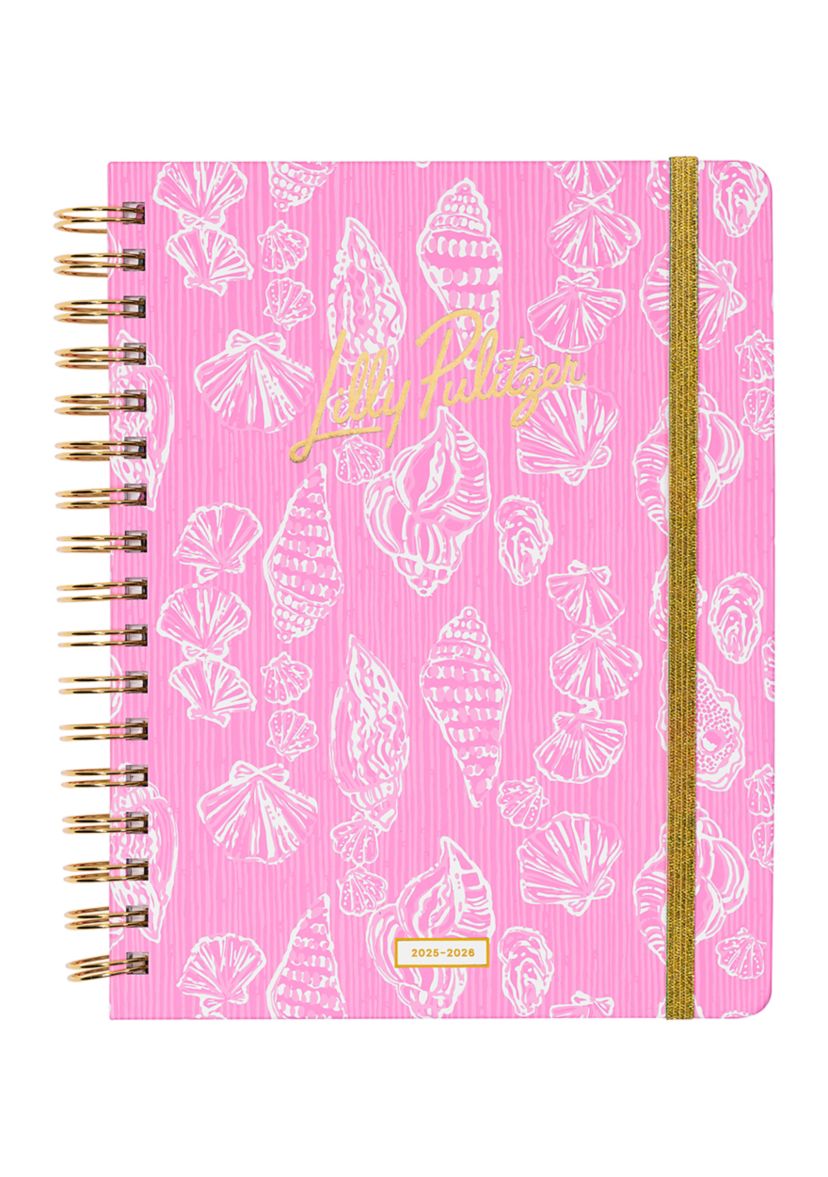 Rousseau Pink Cute as Shell Large 17 Month Agenda