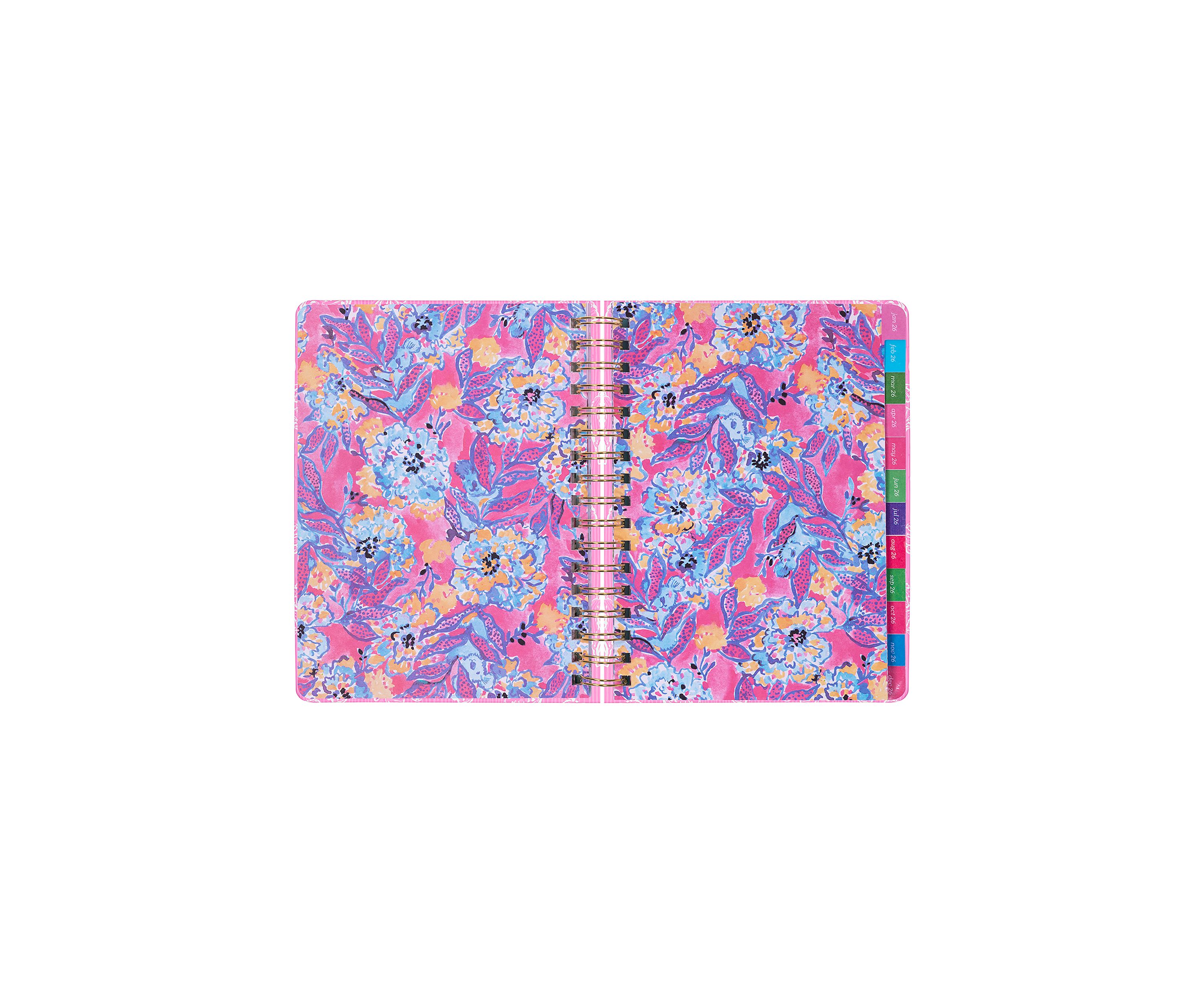Rousseau Pink Cute as Shell Large 17 Month Agenda