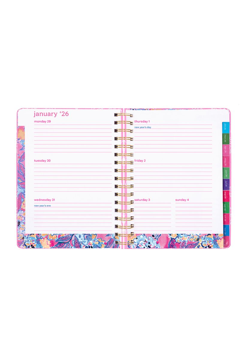 Rousseau Pink Cute as Shell Large 17 Month Agenda
