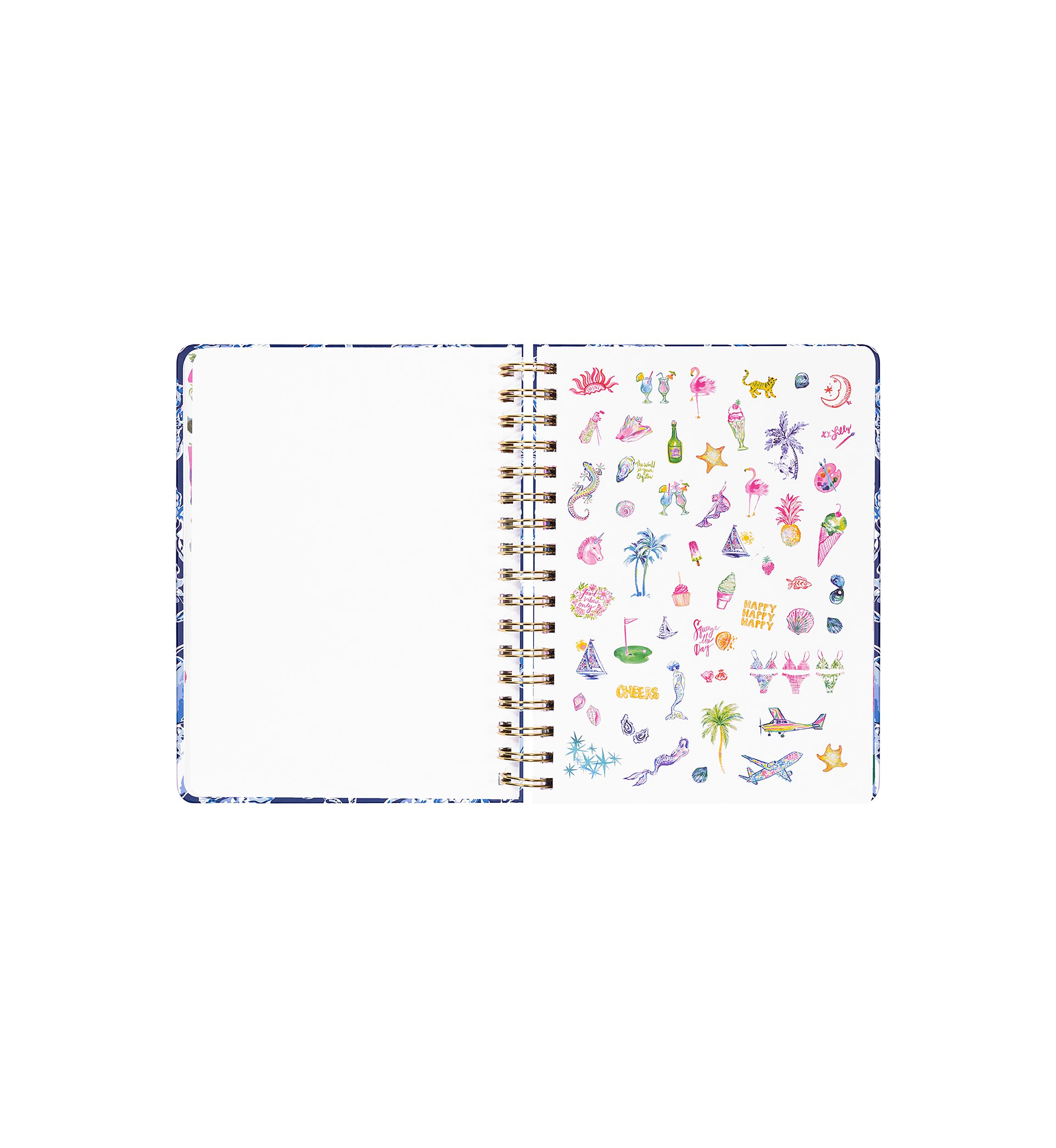 Large 17 Month Agenda, Sapphire Pool Barefoot Beachcomber
