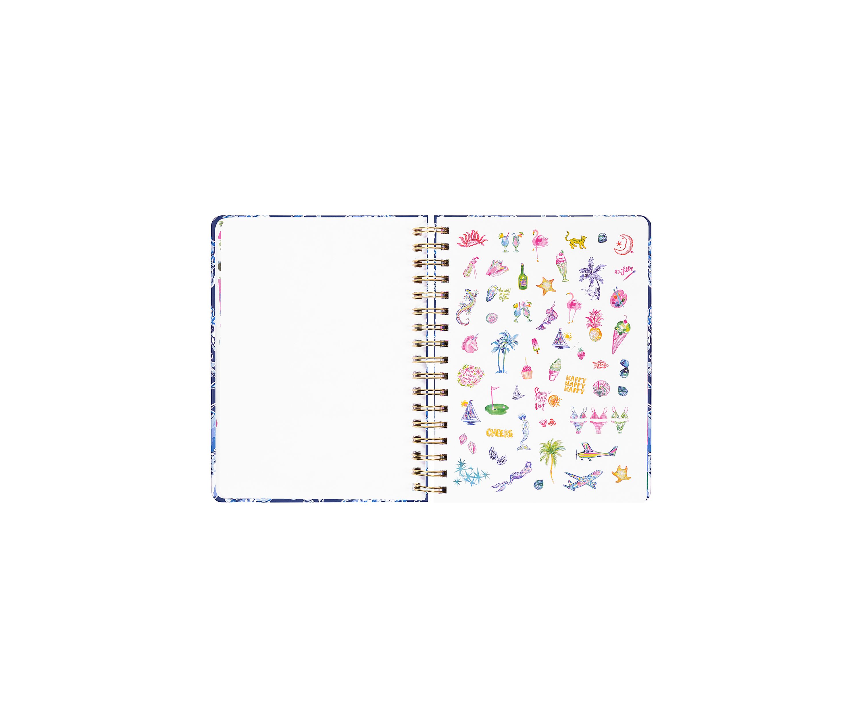 Large 17 Month Agenda, Sapphire Pool Barefoot Beachcomber