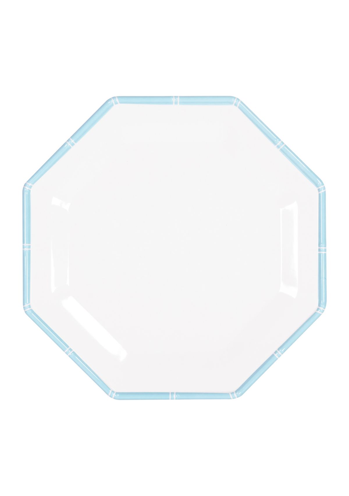 Melamine Dinner Plate Set, Fresh Water Blue (Bamboo)