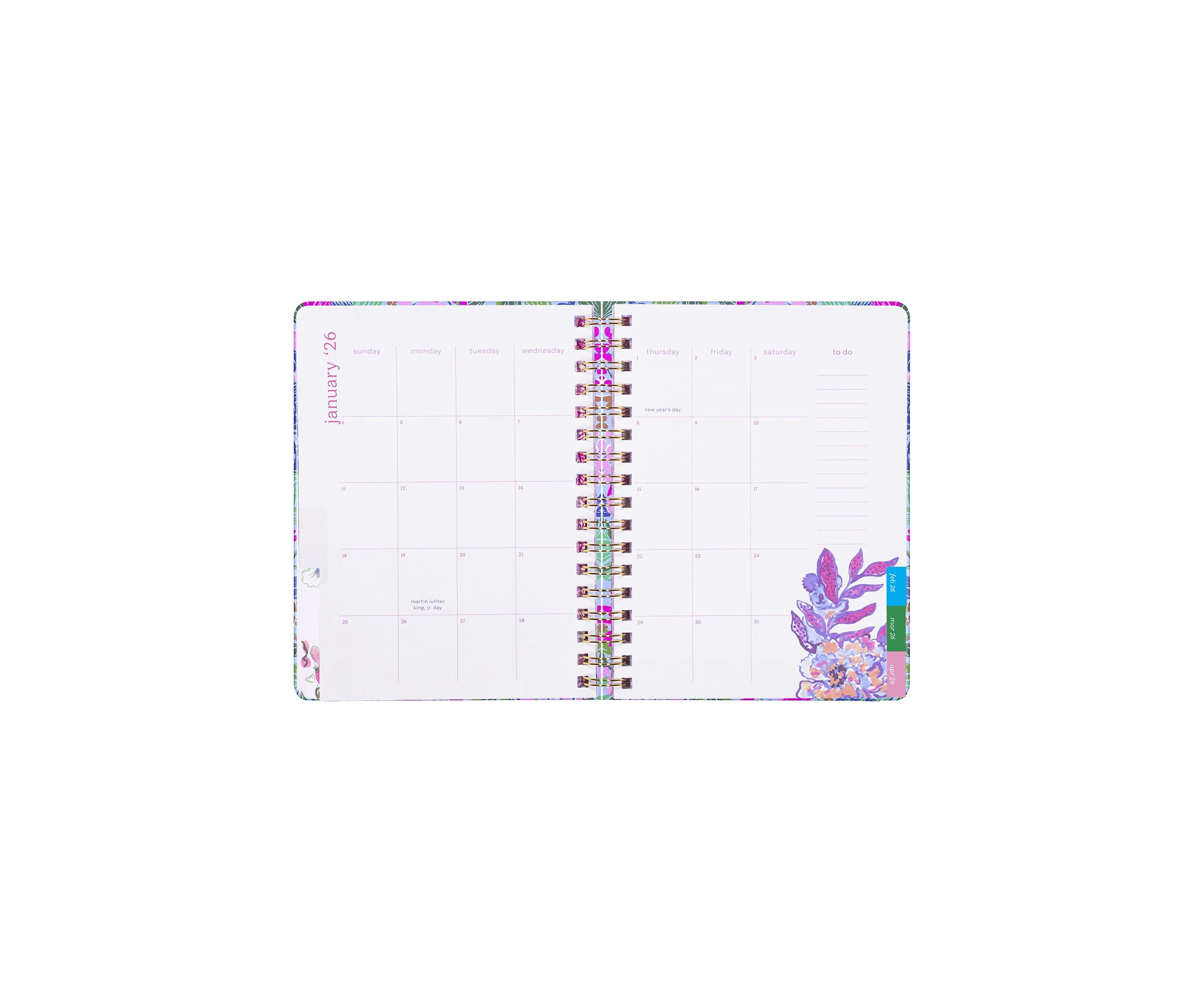 Large 12 Month Agenda, Endless Summer