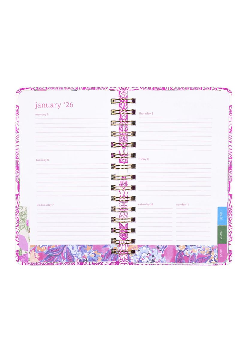Medium 12 Month Agenda, Unforgettable Pink