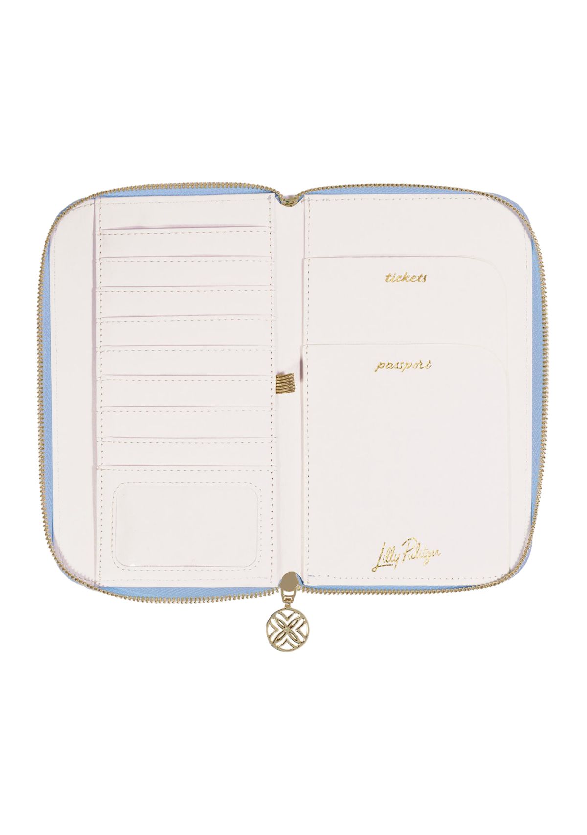Travel Wallet, Bamboo Logo Trellis