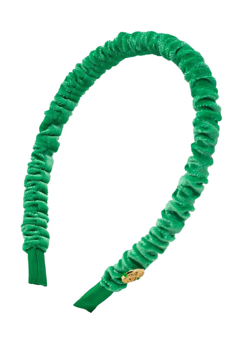 Velvet Scrunchie Headband, Kitts Green