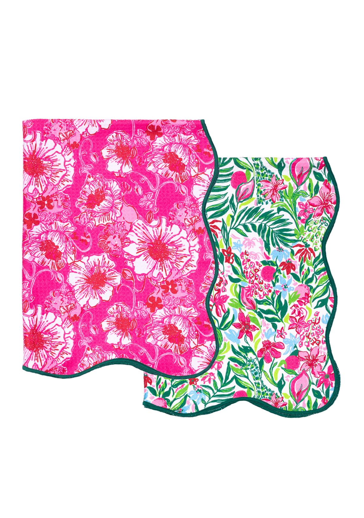 Tea Towel Set, Feeling Poppy/Glowing Gardens