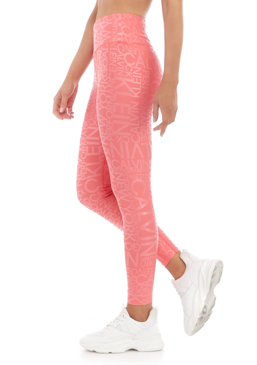 Foil Animal Print High Waist 7/8 Leggings 