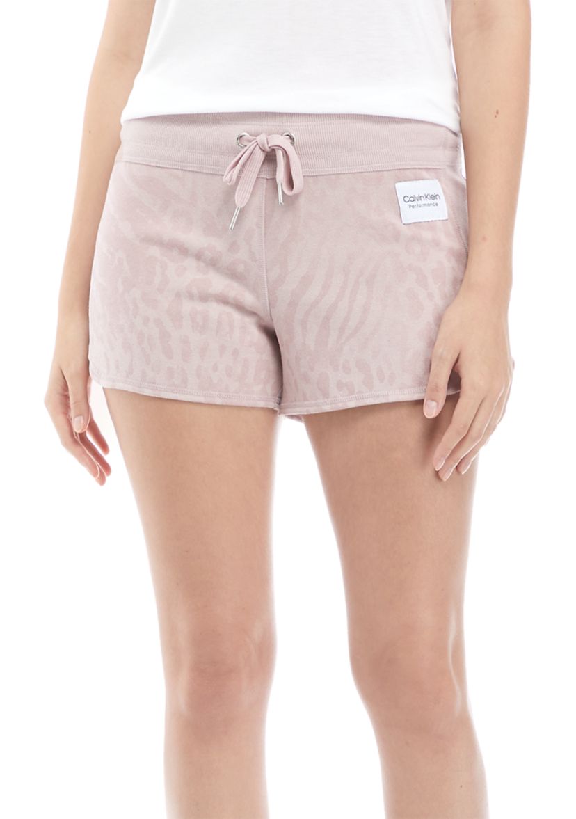 Logo Print Curved Hem Shorts