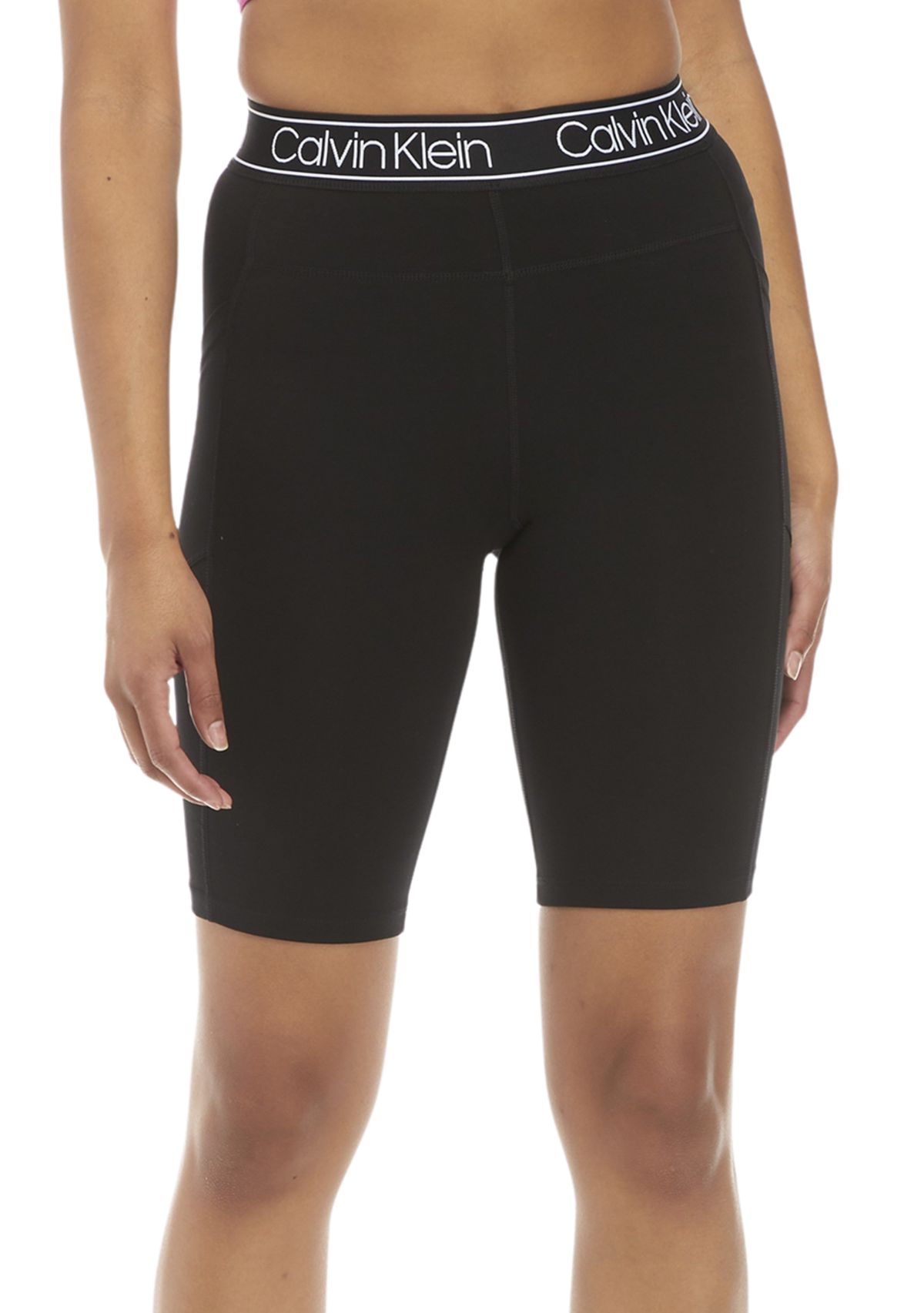 Large Waistband Bike Shorts with Cell Phone Pocket