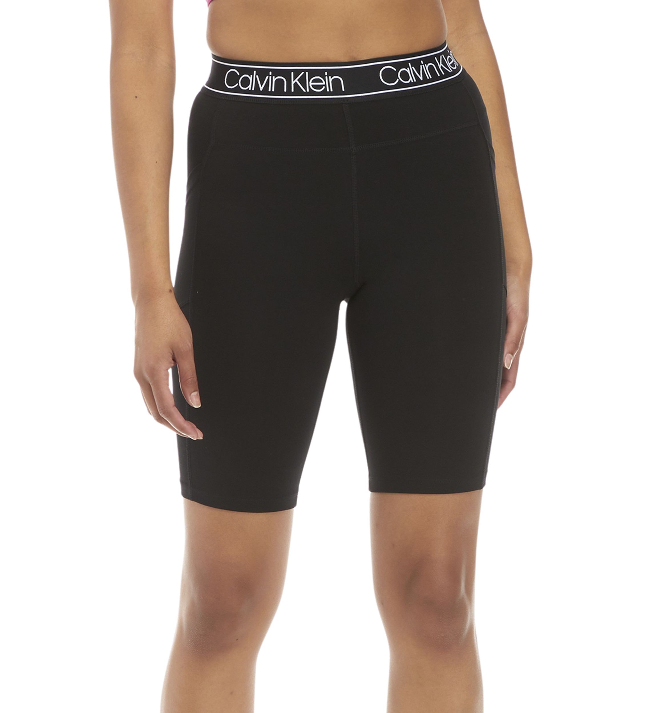 Large Waistband Bike Shorts with Cell Phone Pocket