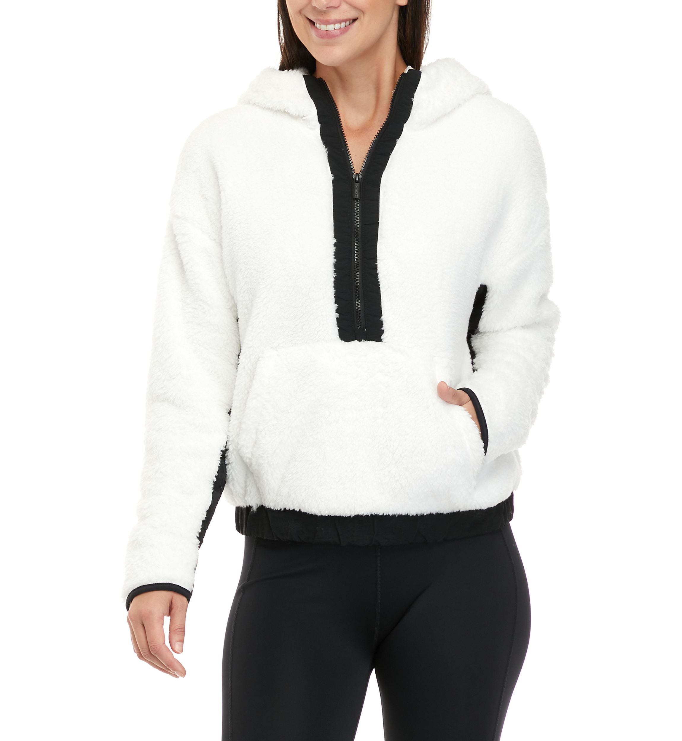 1/4 Zip Sherpa Pullover Jacket