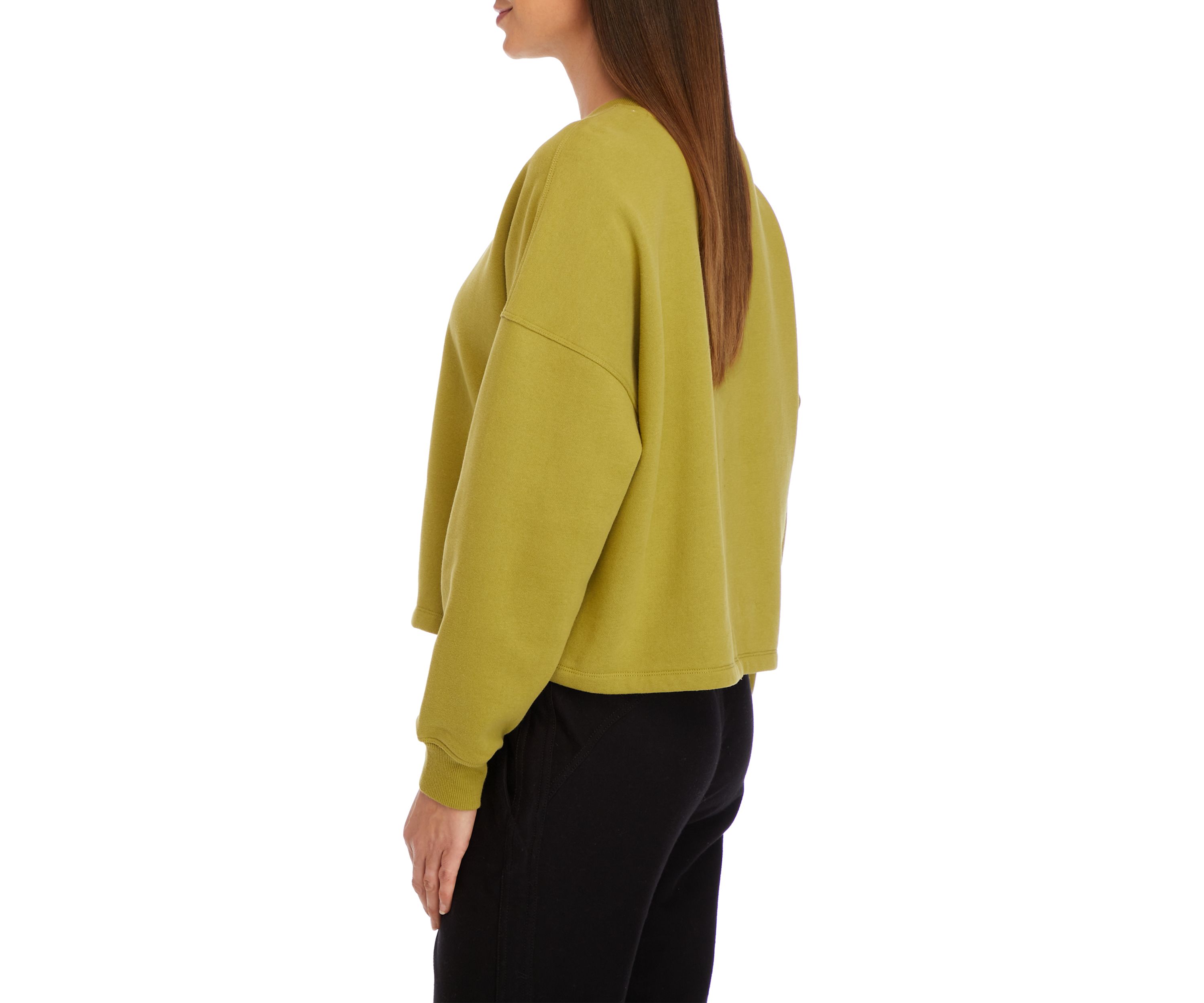 Crew Neck Flocked Logo Sweatshirt