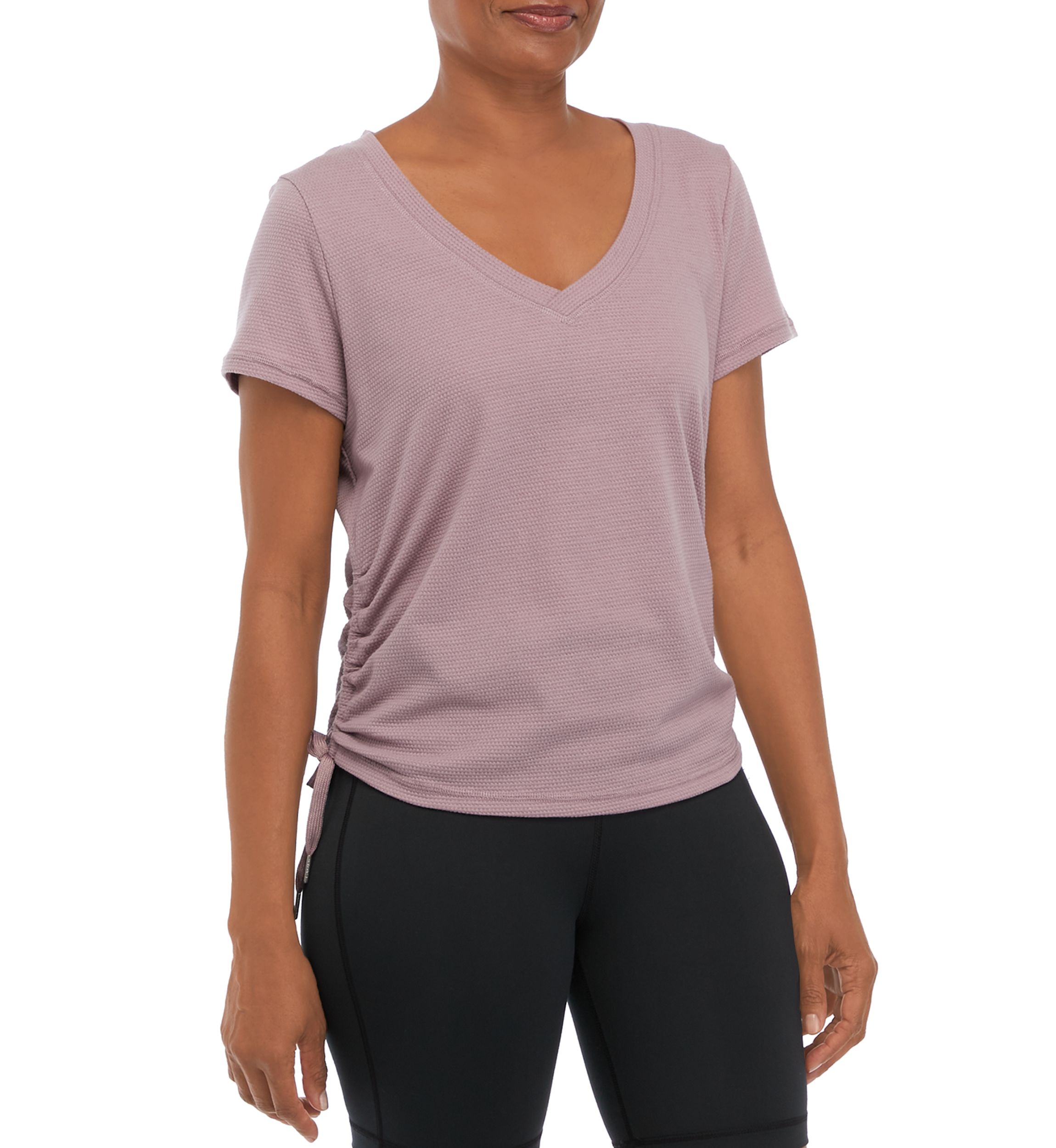 Ruched Side Short Sleeve Top
