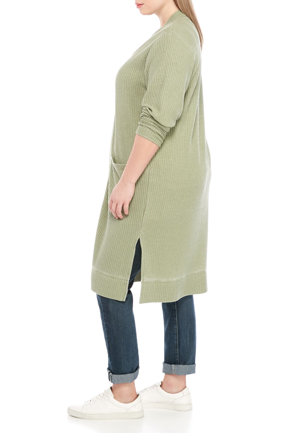 Plus Size Waffle Duster 