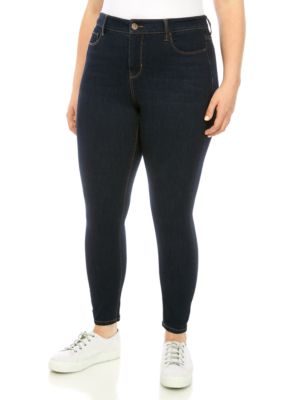 plus size black skinny jeans