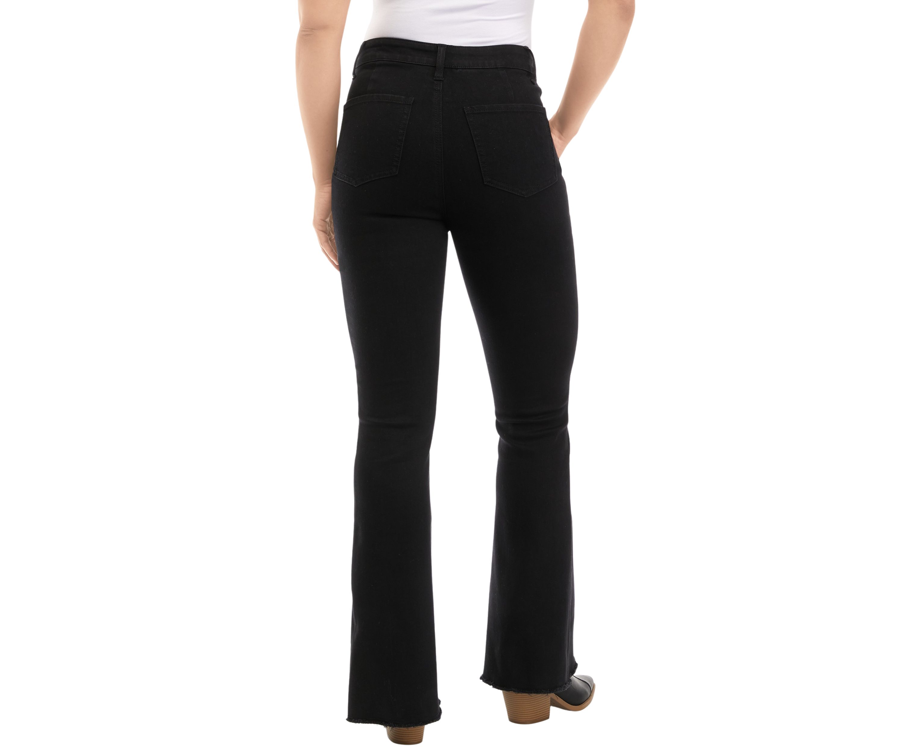 Juniors Front Seam Flare Jeans