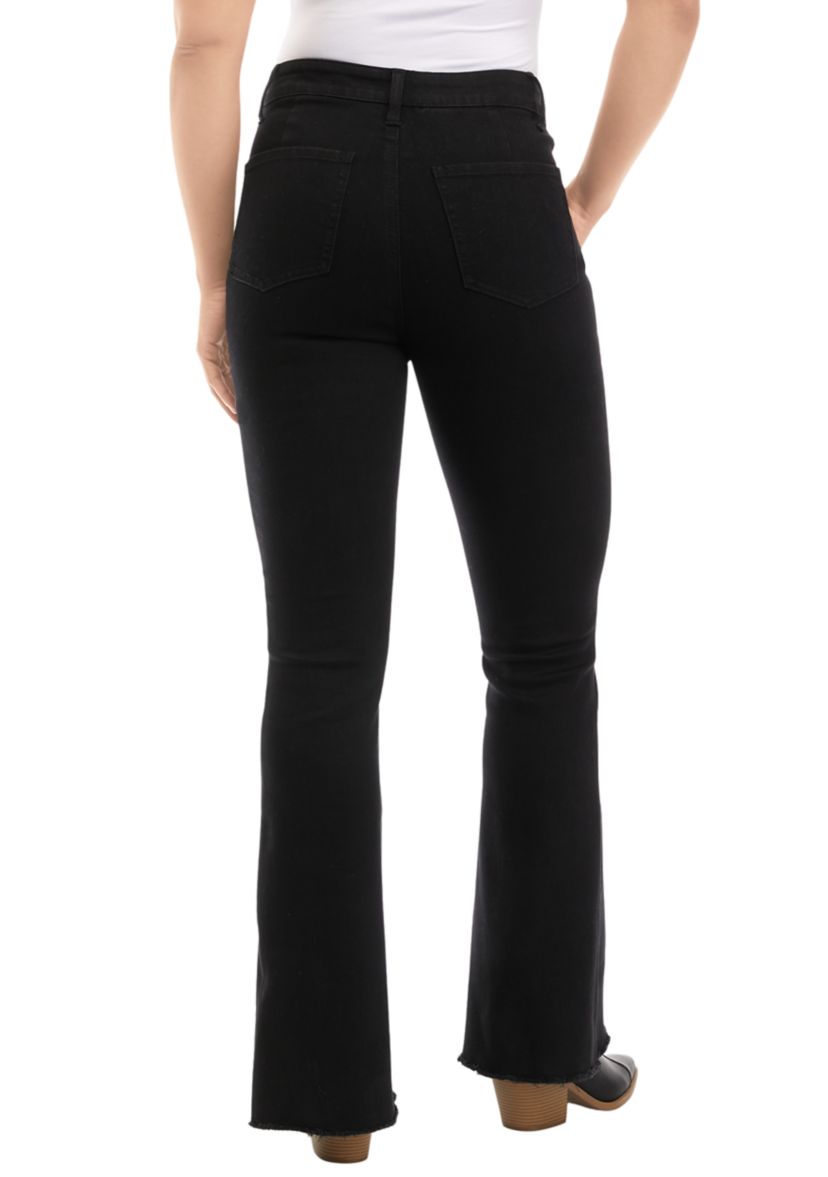 Juniors Front Seam Flare Jeans