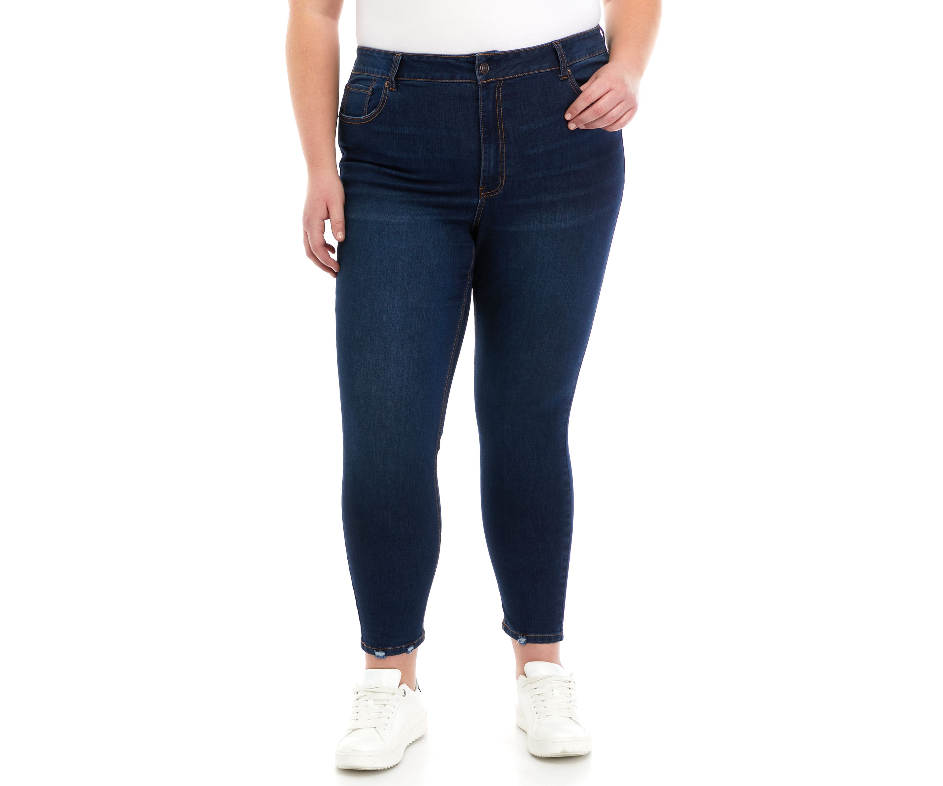 TRUE CRAFT Plus Size High Rise Skinny Jeans | Belk