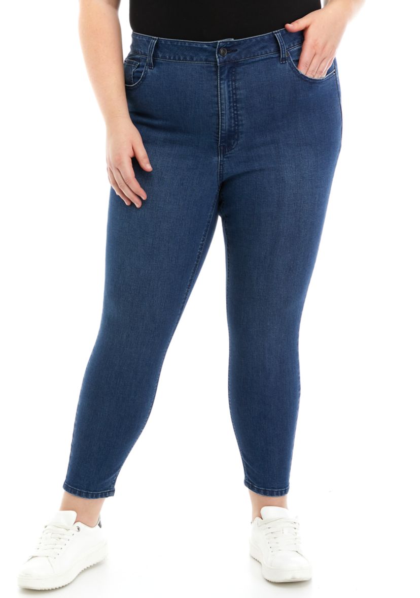 Plus Size High Rise Skinny Jeans 