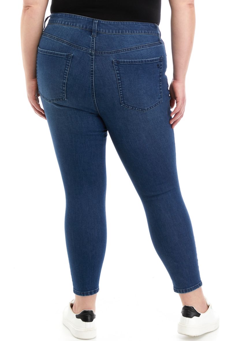 Plus Size High Rise Skinny Jeans 