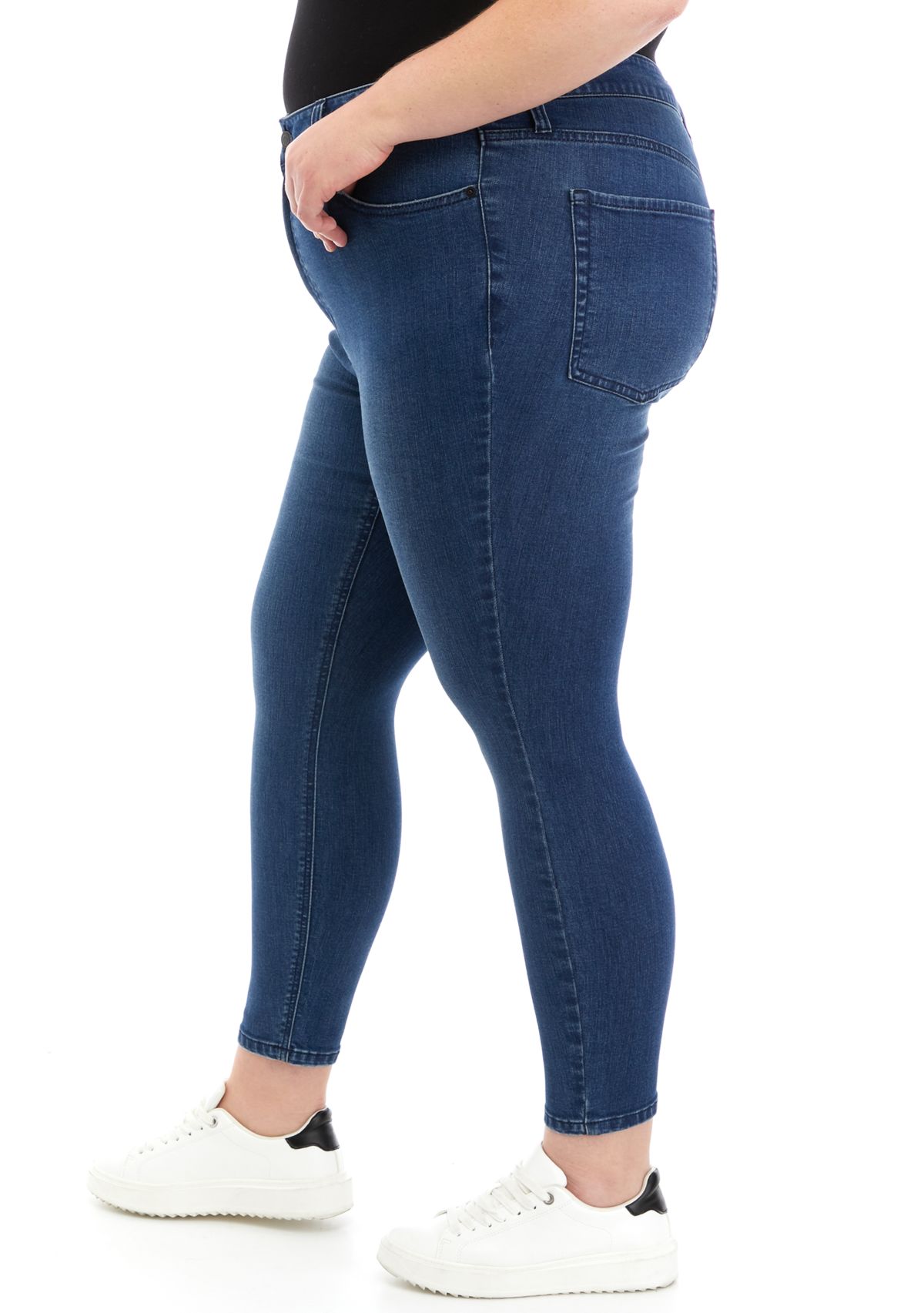 Plus Size High Rise Skinny Jeans 