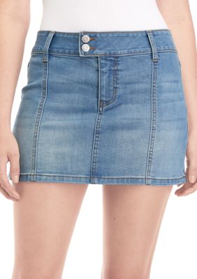 Juniors' Denim Mini Skirt