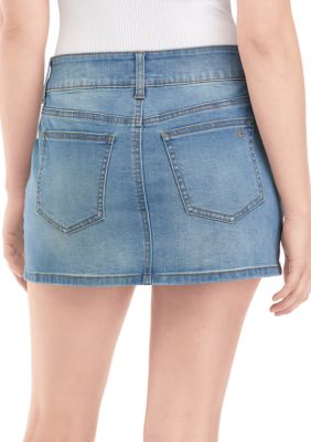 Juniors' Denim Mini Skirt