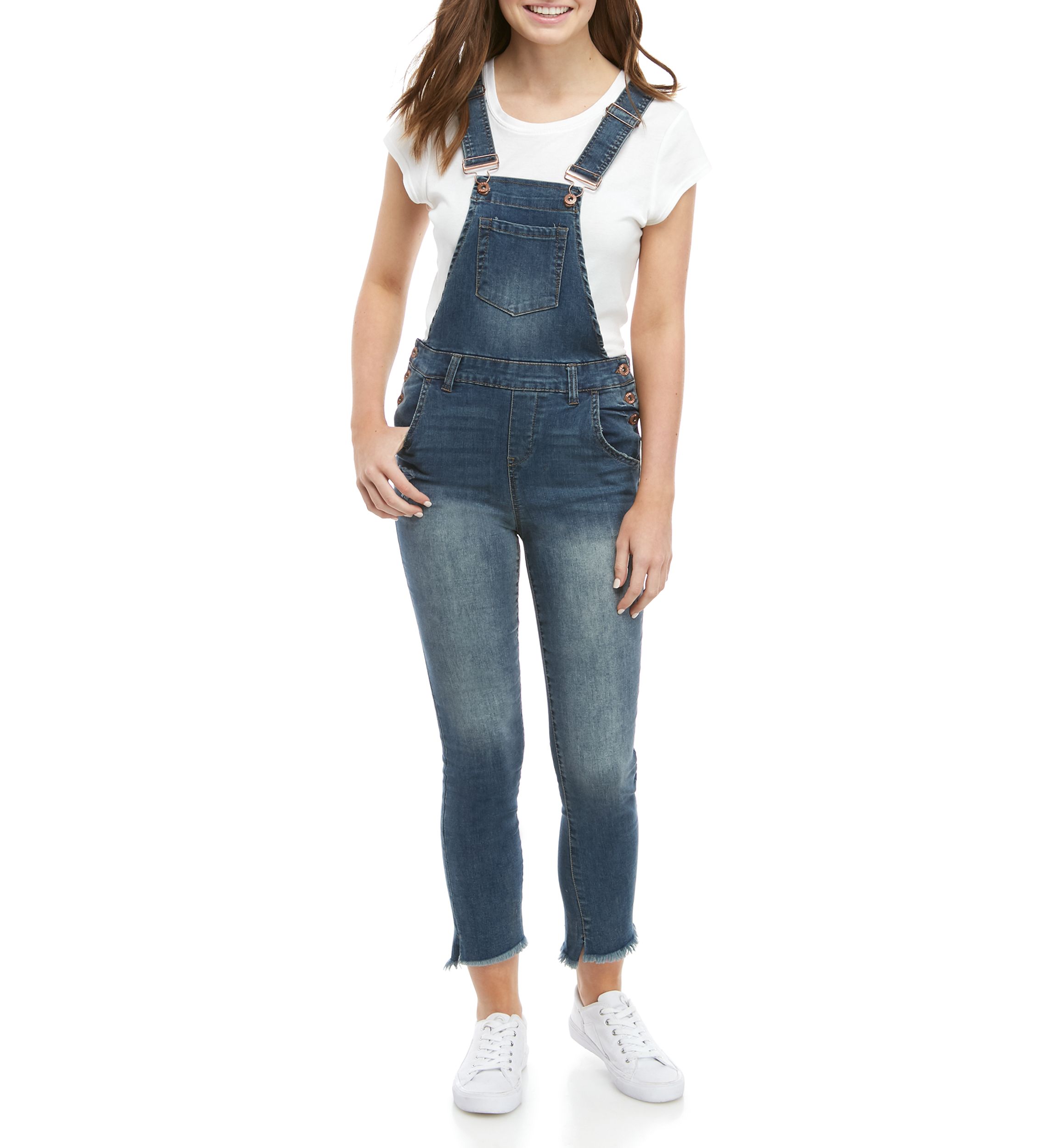 Straight Denim Overalls