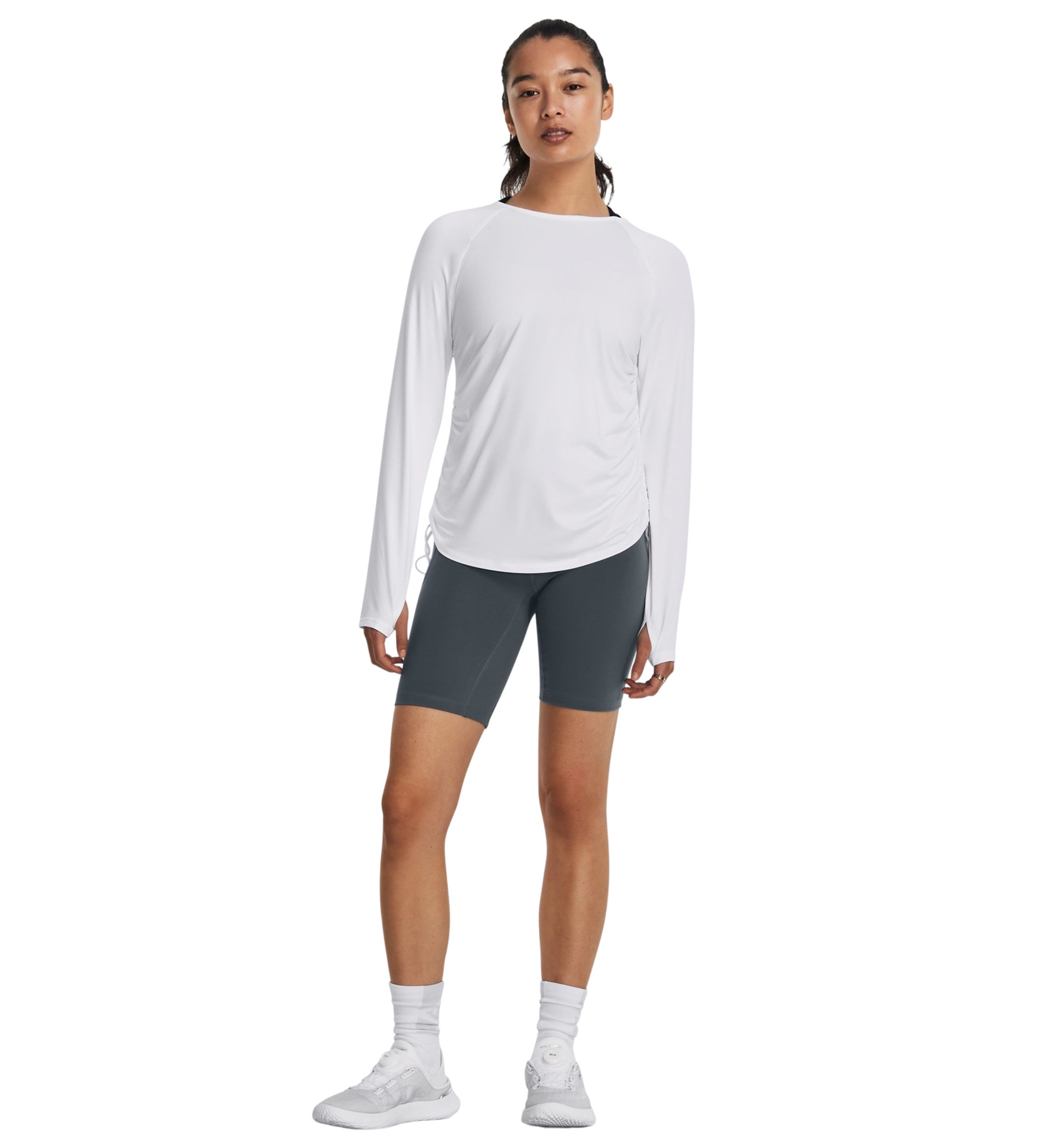 Womens Motion Longline Long Sleeve Shirt