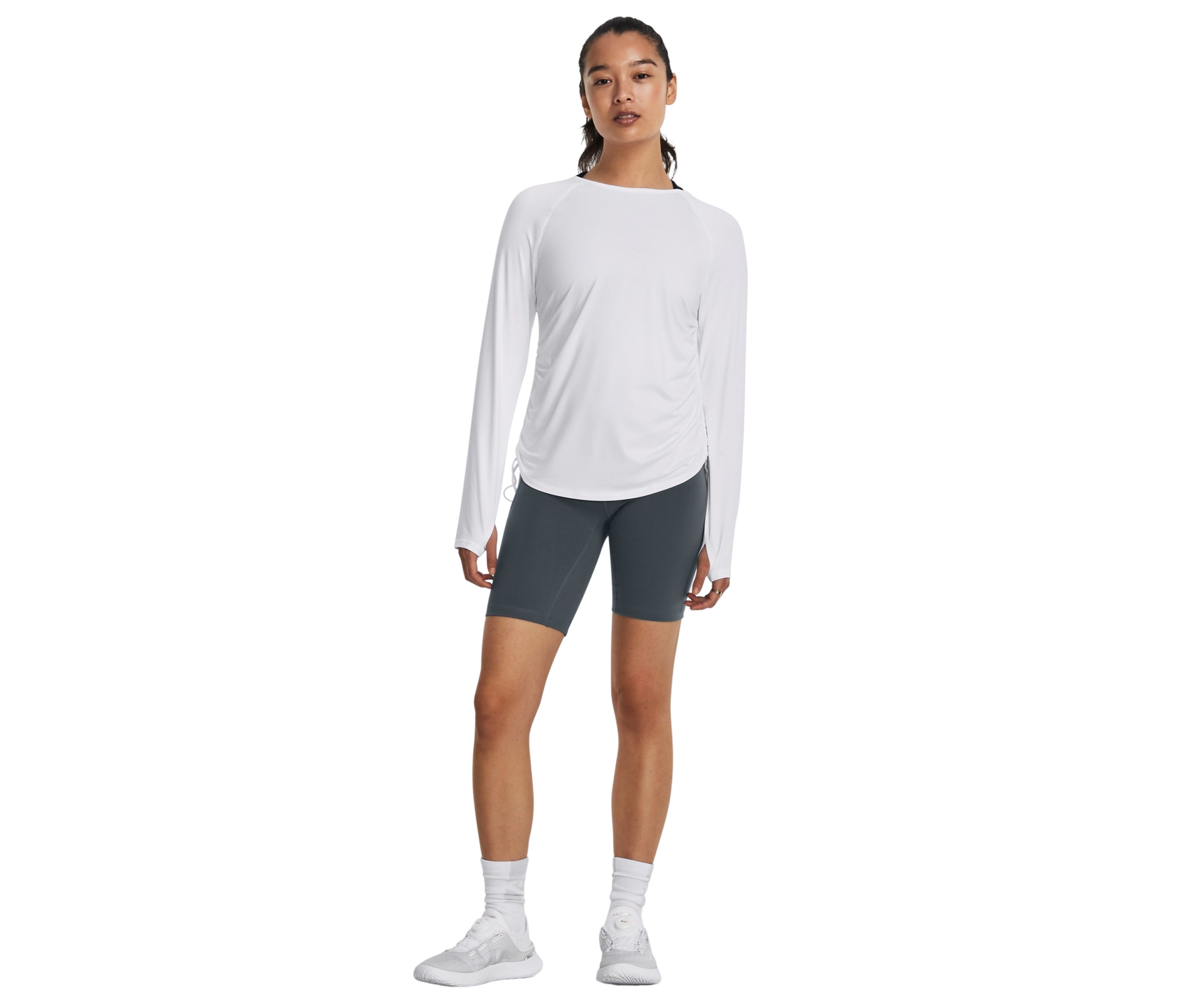 Womens Motion Longline Long Sleeve Shirt