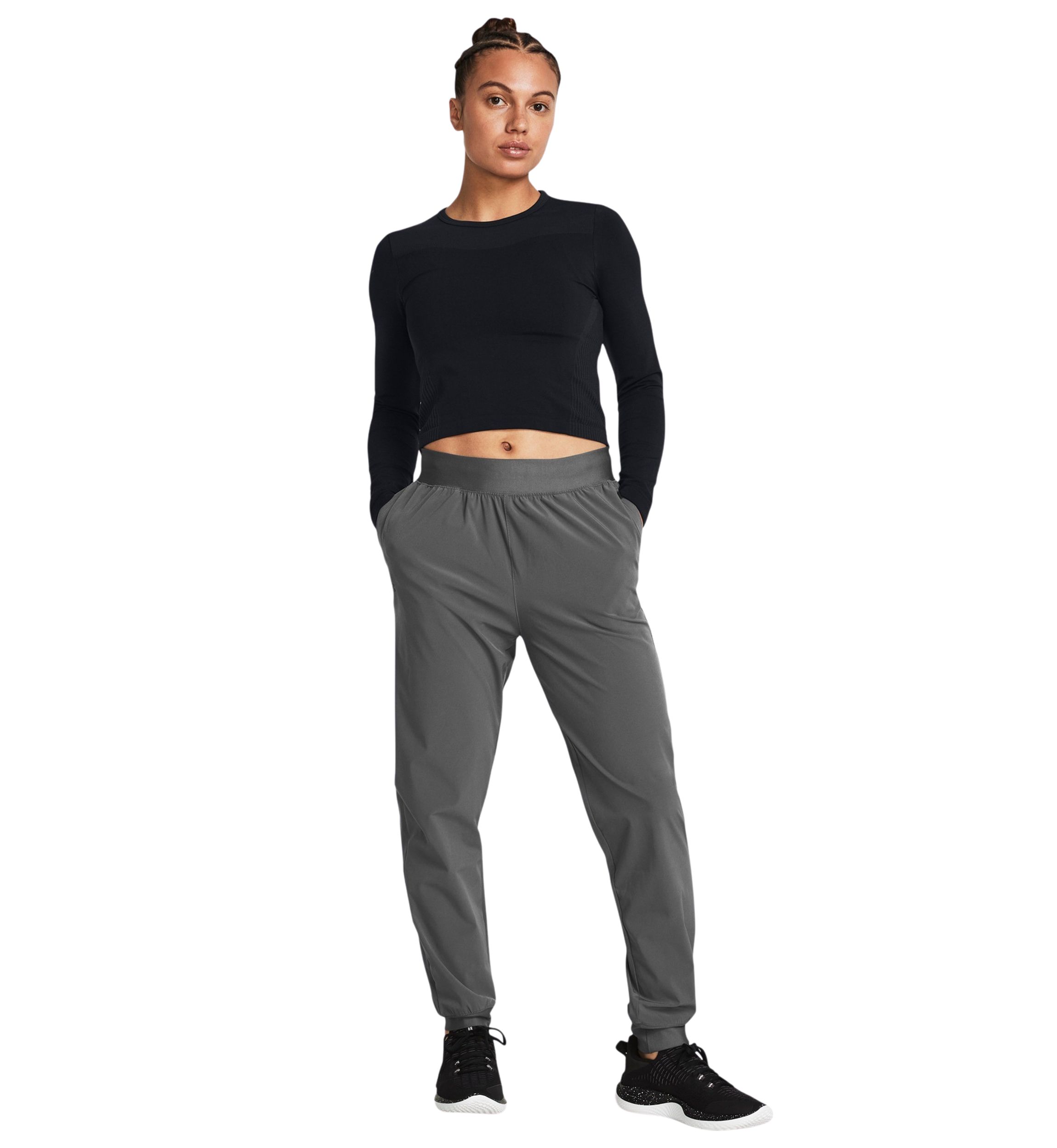 Womens Rival High-Rise Woven Pants