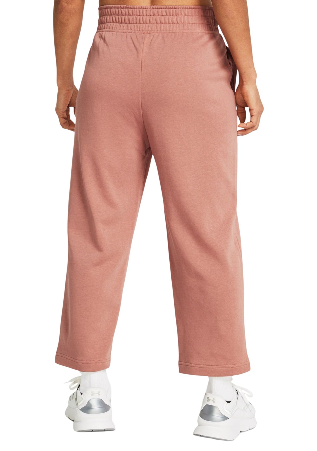 Womens UA Rival Terry Wide Leg Crop Pants