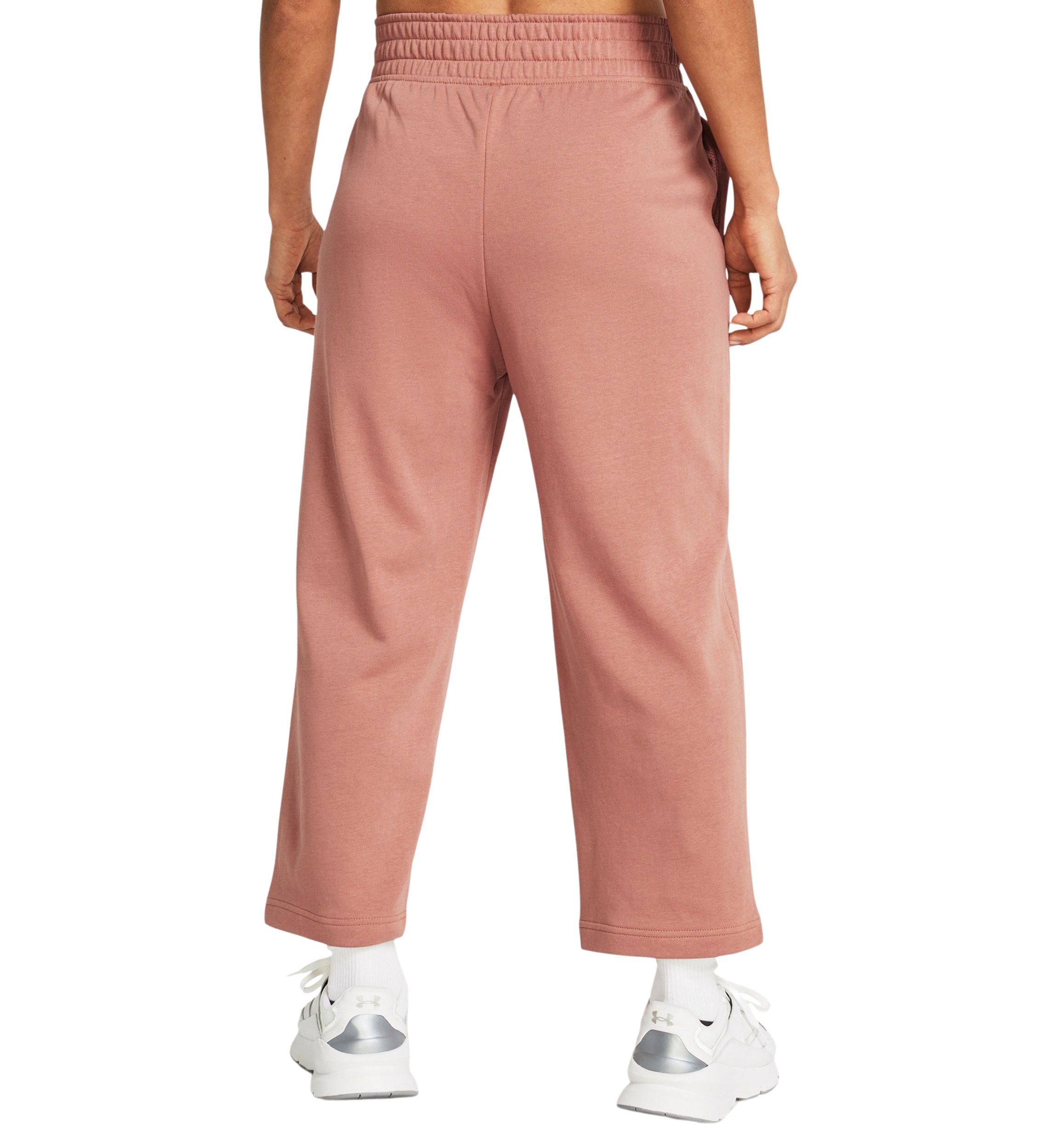 Womens UA Rival Terry Wide Leg Crop Pants