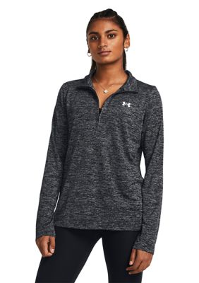 Under Armour Women's UA Tech Twist 1/4 Zip Pullover, Black, Large