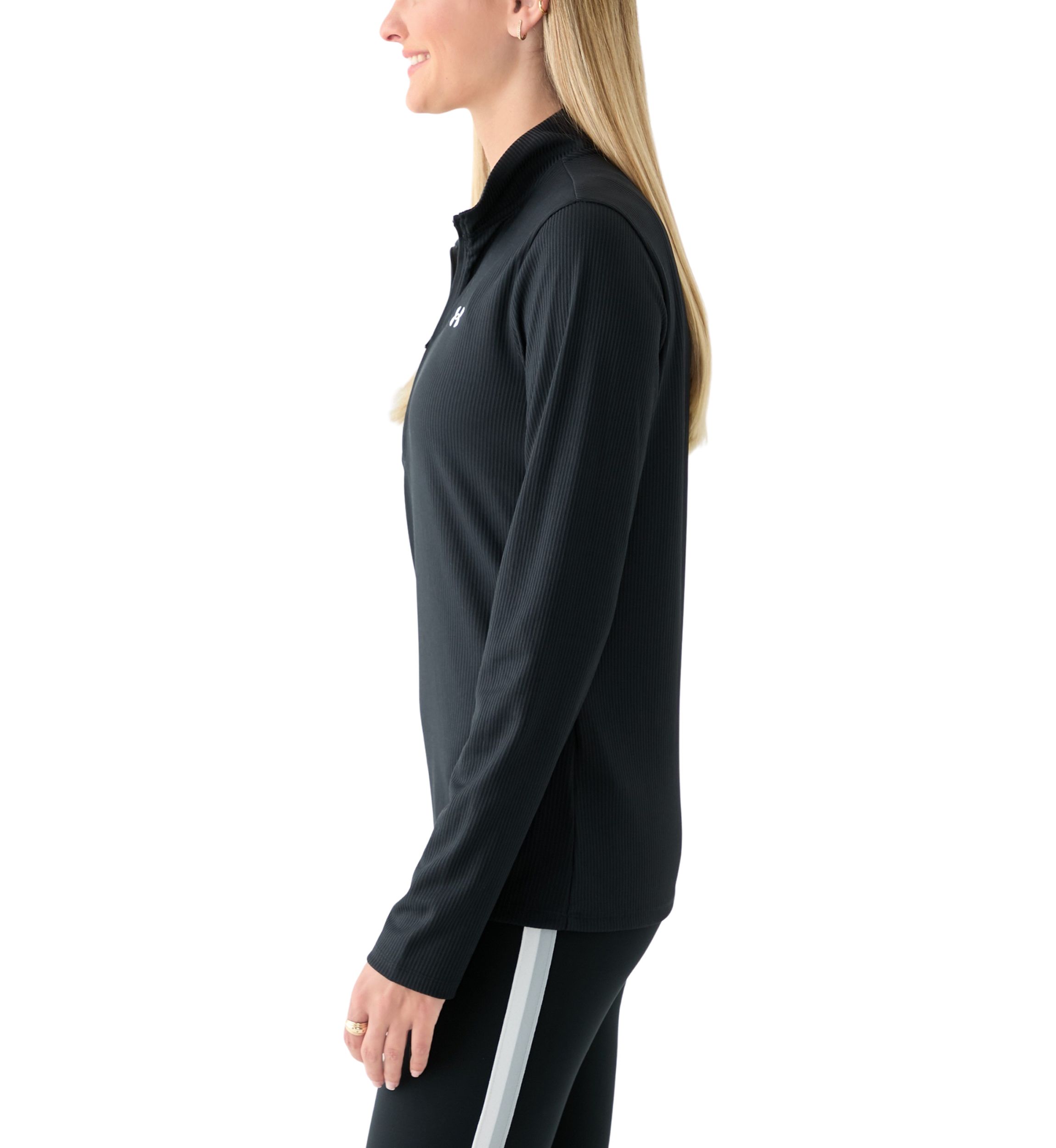 Tech Ribbed Knit 1/2 Zip Pullover