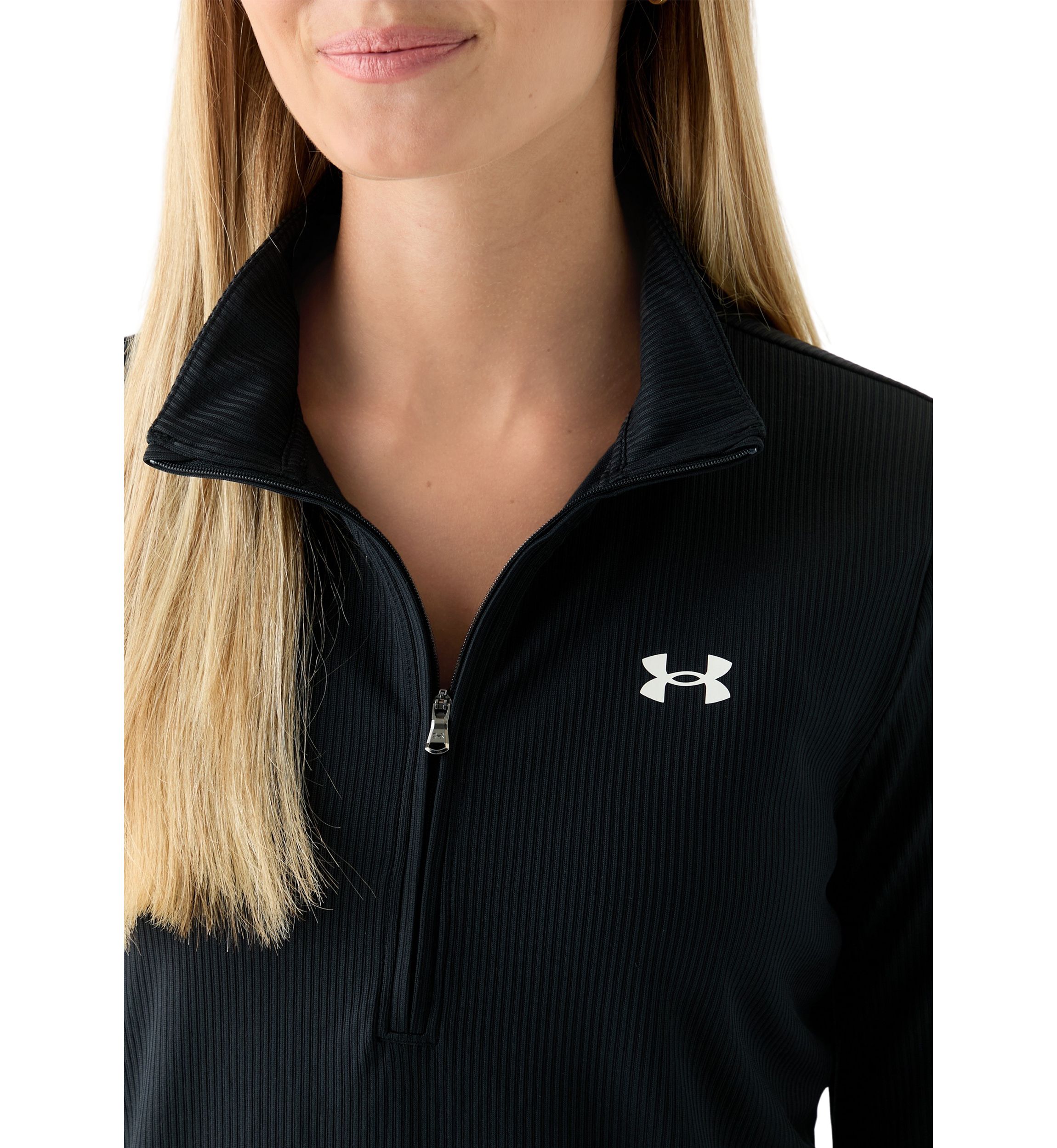 Tech Ribbed Knit 1/2 Zip Pullover