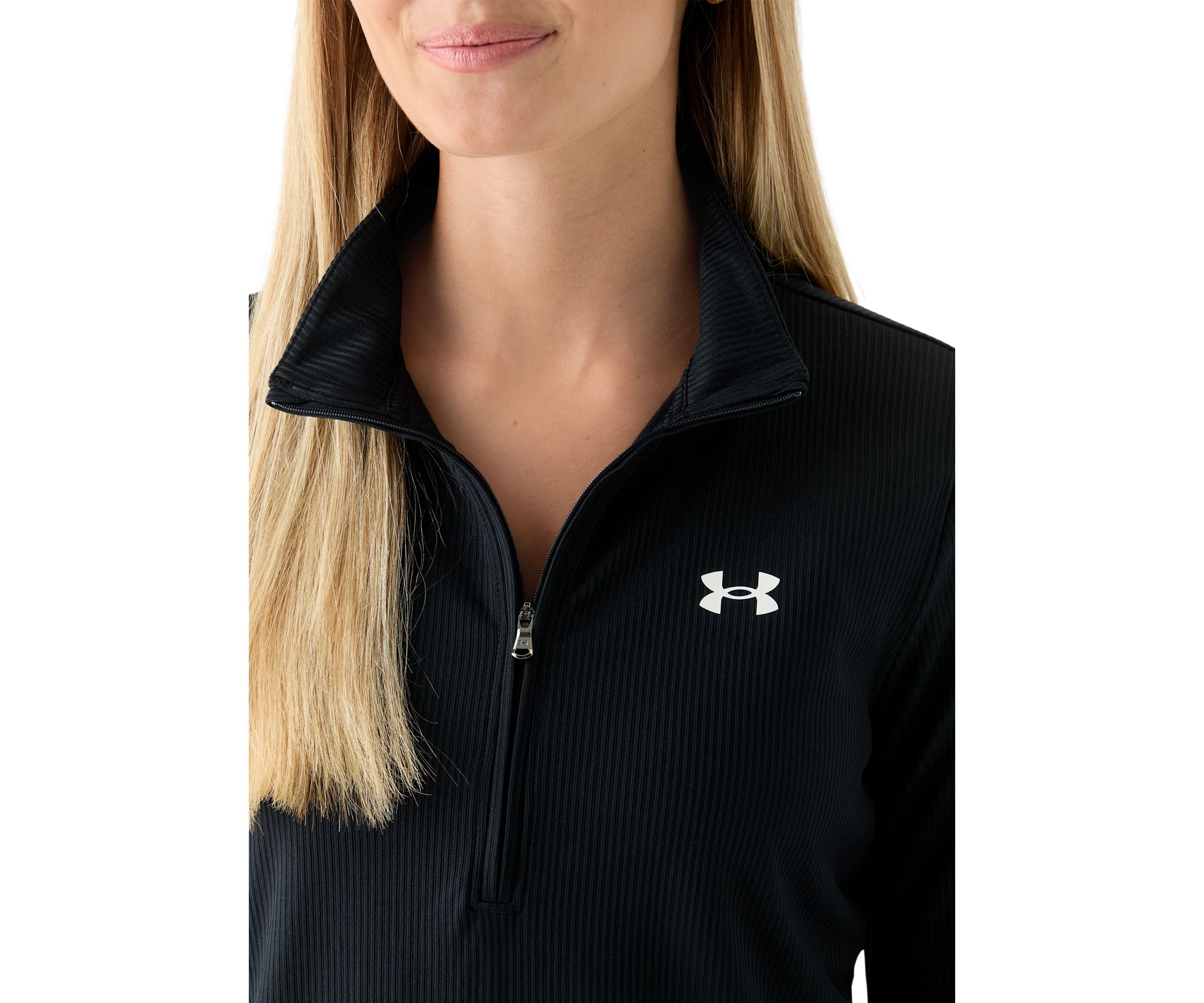 Tech Ribbed Knit 1/2 Zip Pullover