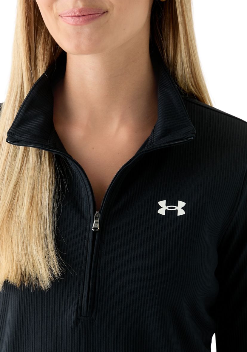 Tech Ribbed Knit 1/2 Zip Pullover