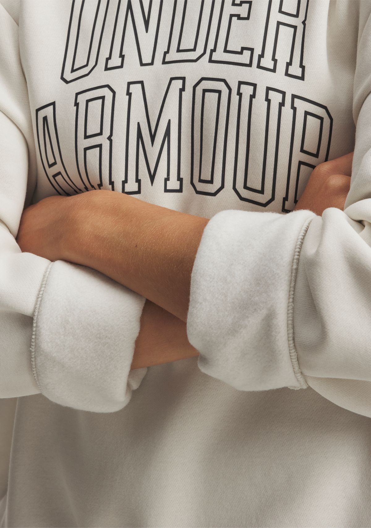 UA Rival Fleece Oversized Varsity Crew Pullover