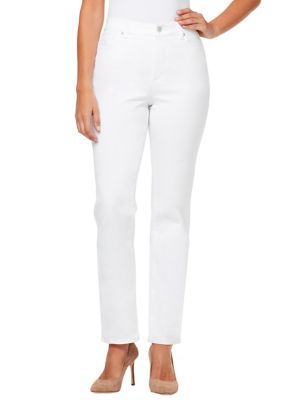 Gloria Vanderbilt Women's Petite Amanda Basic Short Jeans, White, 8P