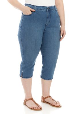 Gloria vanderbilt capris sale plus size