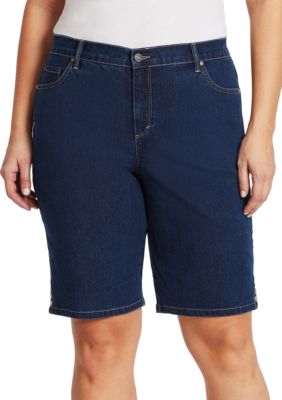 plus size denim shorts