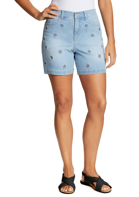 Womens Amanda Shorts with Embroidery